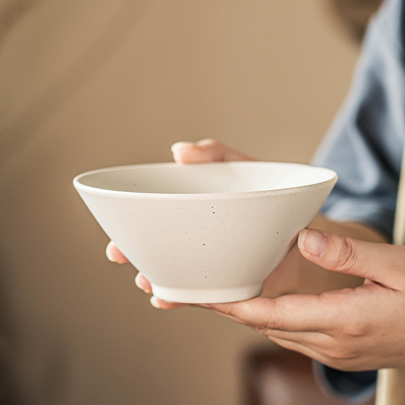 Dulili Bowl Solid Color Ceramic Bowl Rice Bowl Household Small Bowl Wholesale Round Bowl Noodle Bowl Salad Bowl Japanese Style Tableware