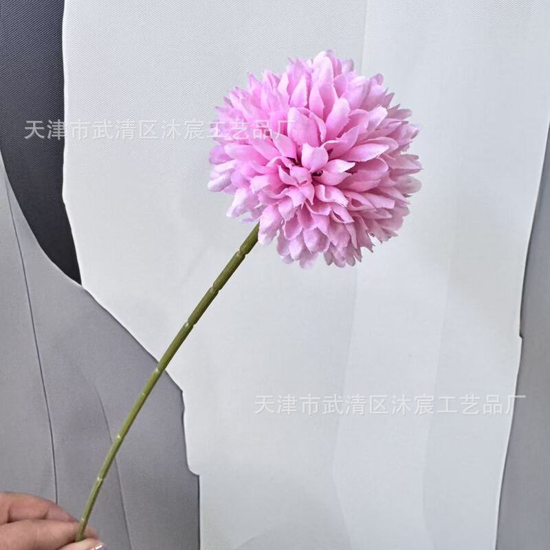 シミュレーション単枝球菊単枝刺球卓球菊タンポポ造花客間鉢植え生け花装飾クロスボーダー|undefined