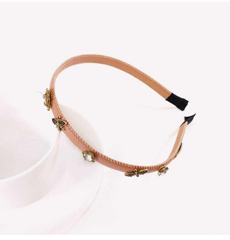 Korean Style Leather Bee Flower Thin Headband Wholesale Jewelry Nihaojewelry display picture 6