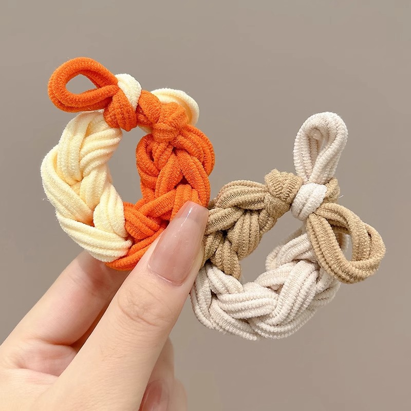 grueso de alta elástica mariposa trenzada cabello cabello de mujer cabello de cabello de cola de caballo cabello de alta sensibilidad correa de cabello adornamiento de cabello