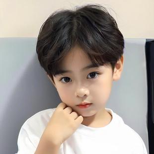 Shake shop selling children's wigs Korean short straight hair handsome boy full headgear source factory in stock a generation of hair