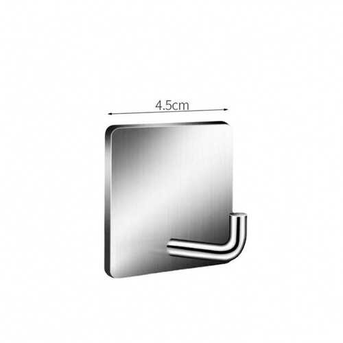 Stainless steel adhesive hooks for kitchen walls, load-bearing wall-mounted hooks, adhesive hooks without drilling, storage hooks, no-drill stainless steel adhesive hooks