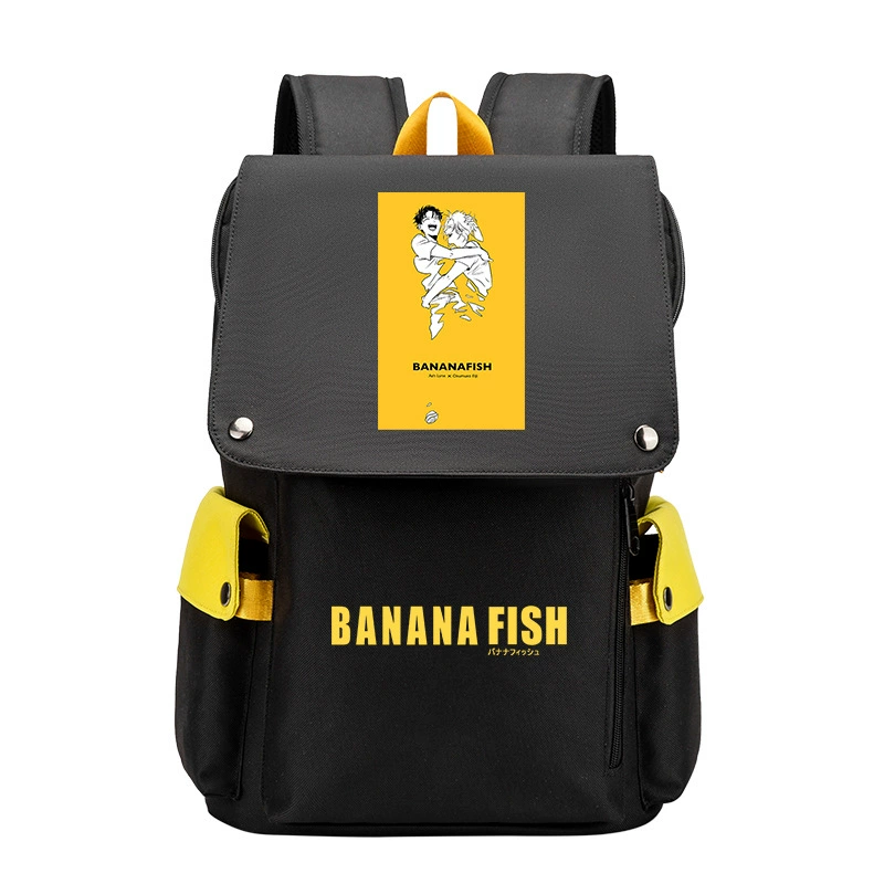 Банановые рыбки Banana Fish, бойцовская борьба, помощь студенту, рюкзак мужской, карикатурный большой объём школьный ранец