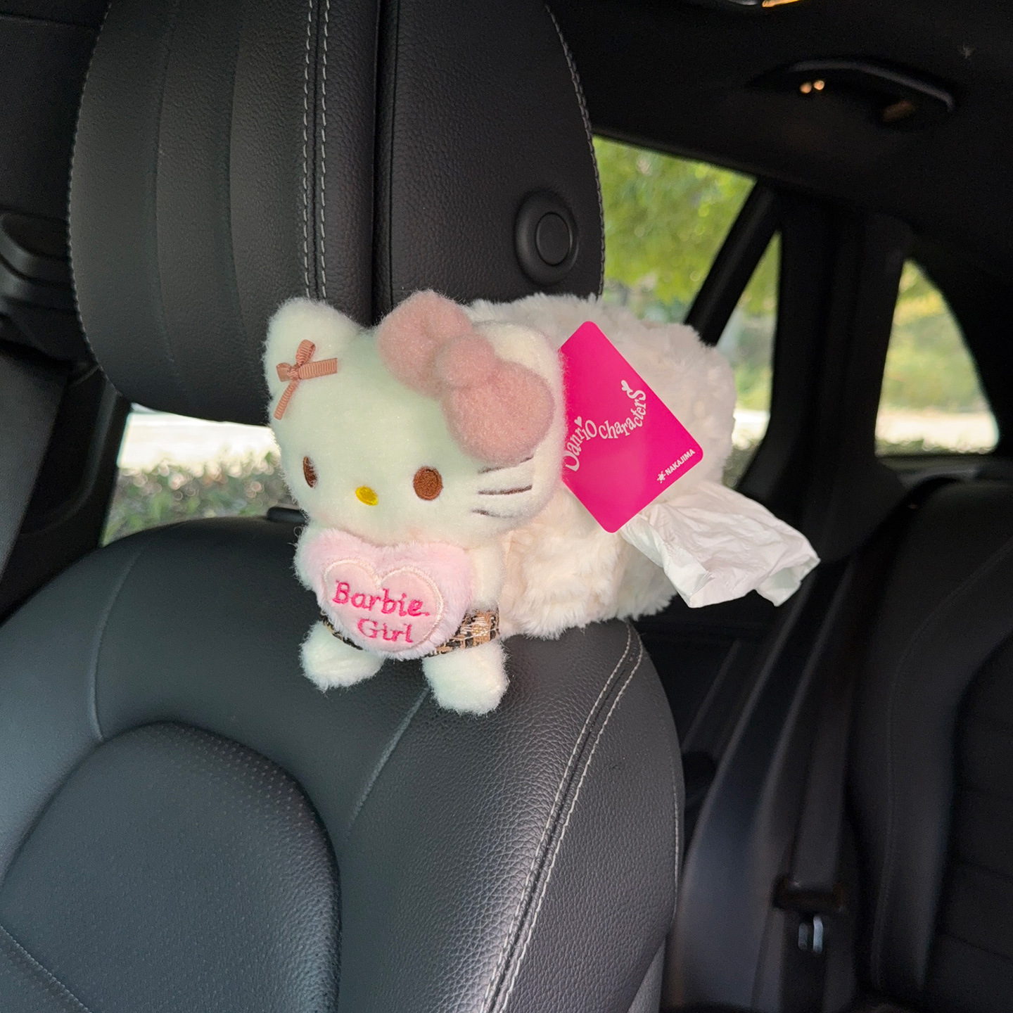 Cartoon Kitten Car Interior Decoration Car Tissue Box New Style Car Rear Seat Headrest Hanging Type with a High-End Feel