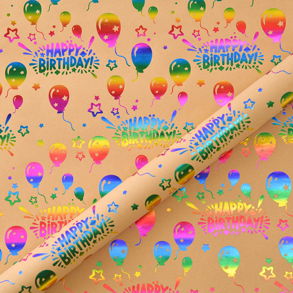 Globos de cumpleaños; 50x70cm 100g papel kraft