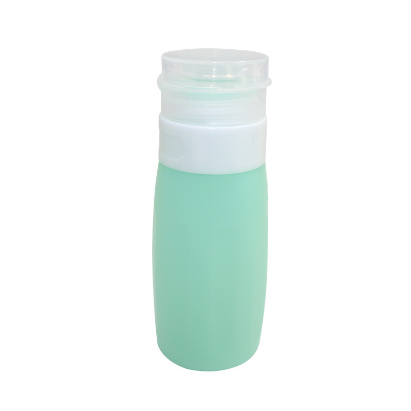 Extrusión de silicona botella de embalaje portátil para productos de cuidado de la piel loción champú de baño botella de embalaje conjunto de viaje