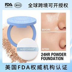 MAYCHEER シルキーマットソフトライトクロスボーダーパウダーオイルコントロールメイトフラウルズ