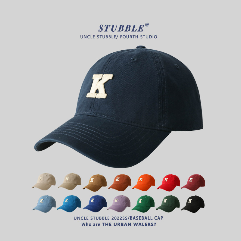 新款帽子水洗純棉軟頂棒球帽四季款男女韓版百搭寬檐顯臉小鴨舌帽