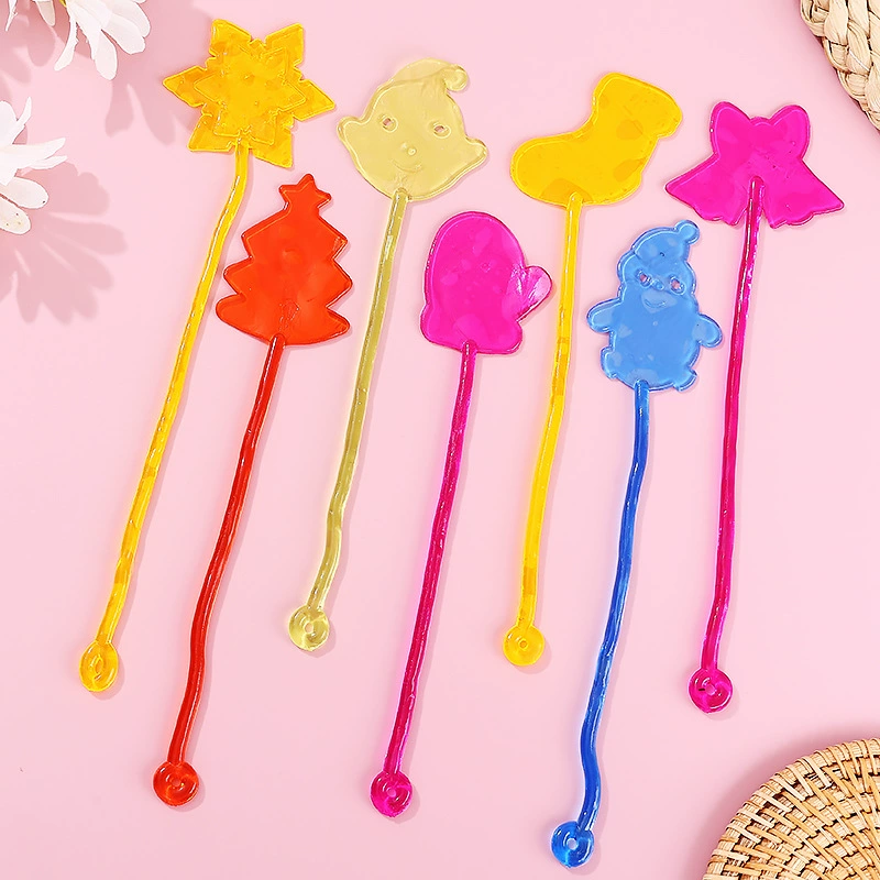 Рождественская мягкая липкая игрушка Рождественская елка снежинка TPR мягкая липкая игрушка липкая рука маленькая игрушка