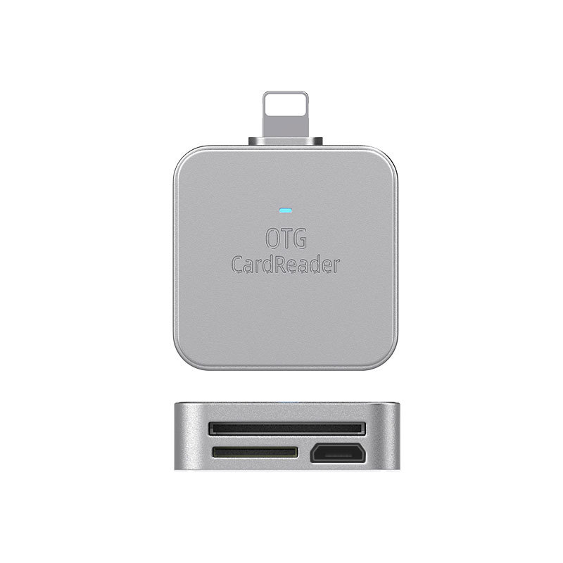 Aplicable al iPhone 2-en-1 Multi-función lector de tarjetas micro teléfono móvil tipo-c tableta SD/TF lector de tarjetas