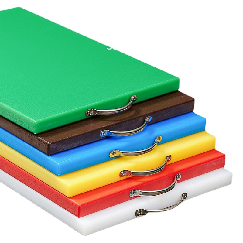 Tabla de cortar de plástico antibacteriano de calidad alimentaria, tabla de cortar rectangular, tabla de cortar para uso doméstico y comercial.