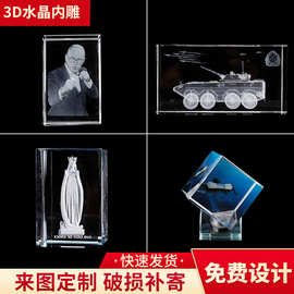 亚马逊3D水晶内雕宠物人像相册国外圣诞纪念品一件代发工艺品内雕