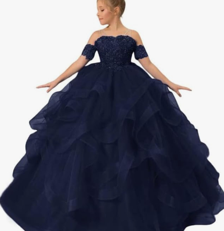 AliExpress Amazon Comercio exterior vestido de noche trailing pettiskirt rendimiento anfitrión cumpleaños piano pasarela modelo boda