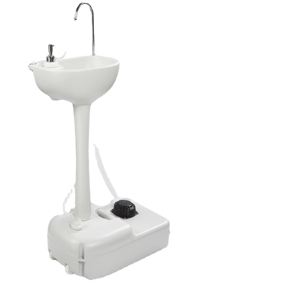 外贸移动便携式户外洗手台 简易休闲野餐工地车间脚踏洗手台