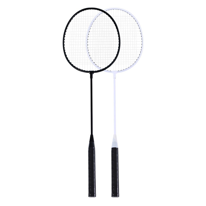 Split iron alloy adult badminton racket factory wholesale durable double racket cross-border factory supply student training