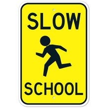 ͨ־^·־ȫ־XУվslow schoole sign