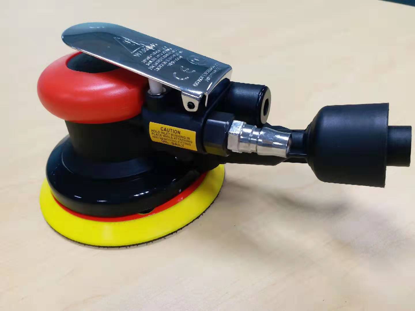 4寸3寸气动中央吸尘打磨机小型汽车打蜡，抛光干磨机90度直角风磨