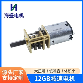 12GB微型直流减速电机喷雾枪微型马达智能指纹锁微型电机支持定制