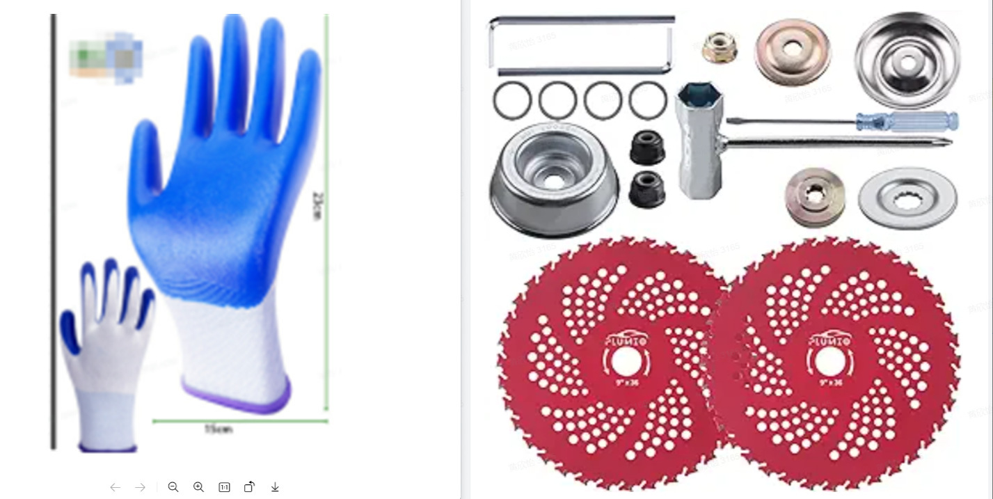 Venta directa de fábrica Placa de cadena cabeza de hierba 20 dientes cuchillo placa Cadena de 9 pulgadas hoja dentada cabeza de hierba accesorios cortacésped