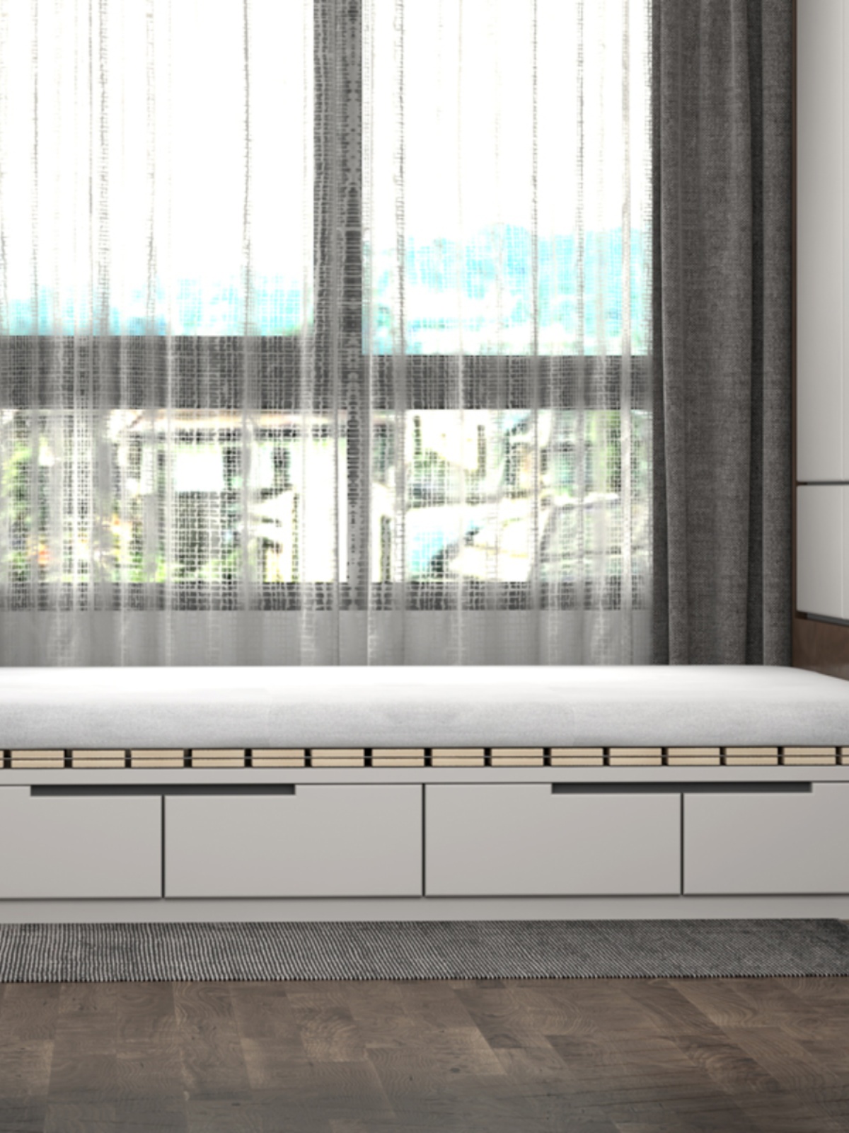 Moisture-proof, breathable, foldable tatami slat bed frame in 1.5m and 1.8m sizes&mdash;durable wooden bed base with a simple solid-wood mattress rack.