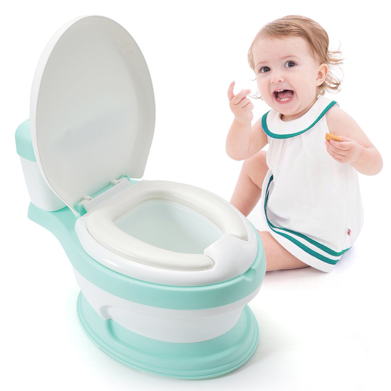 Hombres y niñas que van al baño más grande inodoro de imitación infantil taburete infantil urinario inodoro infantil