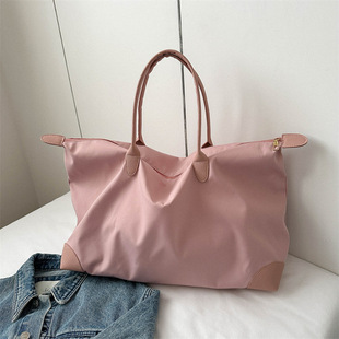Large Capacity Bag Women's 2023 New Trendy Simple Shoulder Crossbody Bag Waterproof Oxford Cloth Underarm Portable Tote Bag