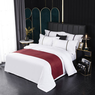 2025 New B&B. Hotel Supplies Bed Flag Hotel Kit Accessible Luxury Bedside Towel B&B Cover Towel