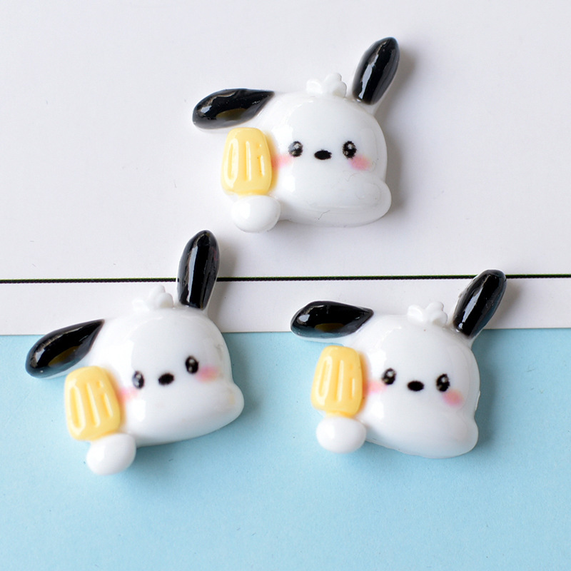 かわいい子犬の漫画の樹脂のアクセサリの髪飾りの携帯のケースのクリームのゴムのdiyの材料の卸売りのact 91276|undefined