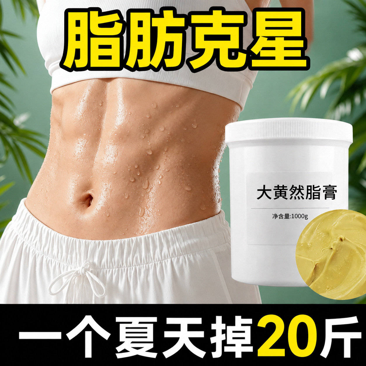 Natural fat cream, powerful heating and sweating slimming cream, specialized for beauty salons, for massaging the belly and shaping the whole body, available for wholesale and customization