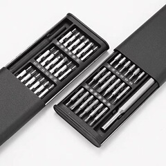 小米ドライバーアルミ合金セット24一体精密磁気ねじs2ロット家庭用多機能ドライバーセット