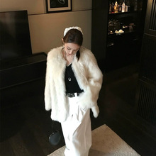 邂逅托卡 西班牙进口托斯卡纳直毛皮毛一体网红同款2024皮草外套