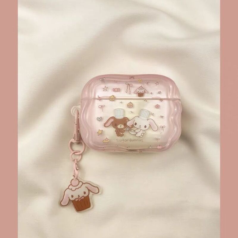 Dessert Chef Benny Rabbit case for AirPods Pro 3, AirPods 4th and 5th generation, Apple Bluetooth earphone case