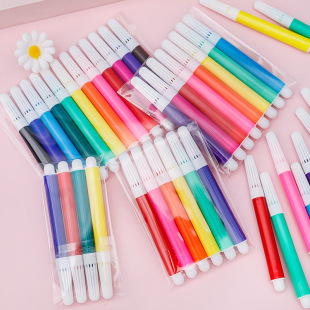 Children's diy graffiti color pen wholesale 4-color 6-color mini watercolor pen painting supplies toy graffiti painting pen accessories