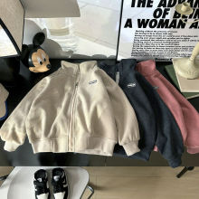 秋冬儿童颗粒绒外套休闲百搭男女童拉链衫韩版立领中大童外套其他