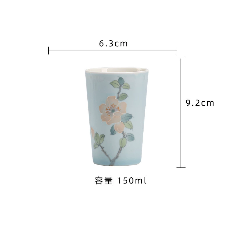 Tea cup, ceramic small modern set handmade, Cola, simple and elegant design, Chinese style