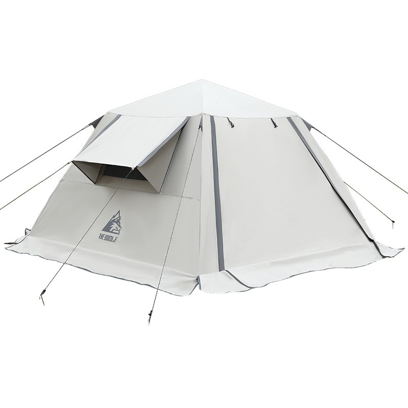 Lobo macho acampar al aire libre de ocio tienda de picnic tienda de campaña automática a prueba de lluvia engrosada a prueba de sol tienda de apertura rápida con falda de nieve