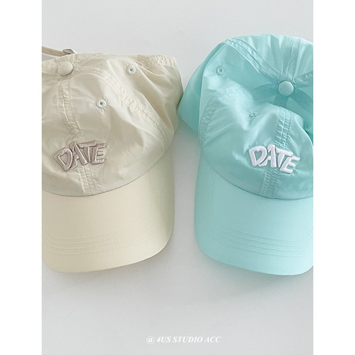 Summer thin and quick-drying outdoor travel peaked cap for women Korean style embroidered face-showing small sunshade and sun protection baseball cap for men trendy