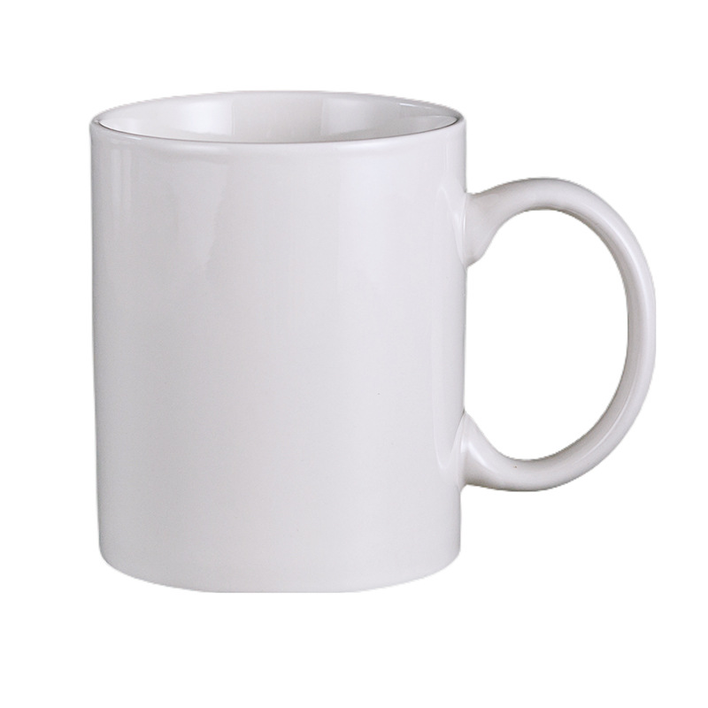 Transfronterizo de Amazon taza blanca taza de alto aspecto creativo Oficina taza de café pareja taza de agua Taza de cerámica