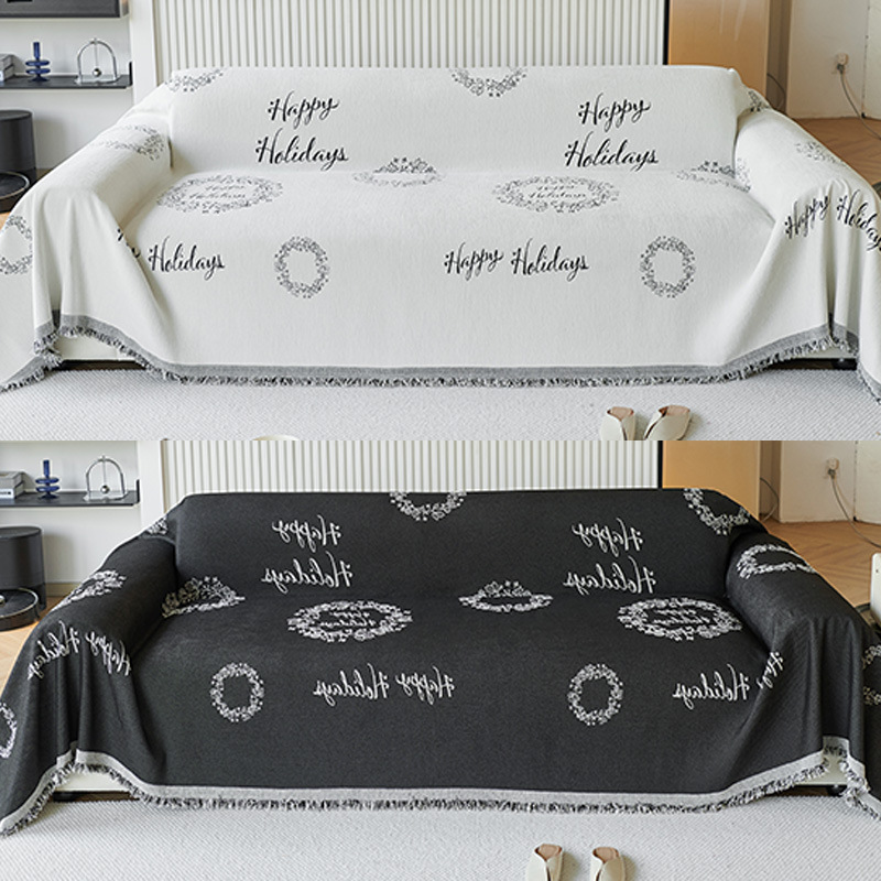 Doppelseitige Chenille Sofadecke Für Alle Jahreszeiten Komplett_voghion.com