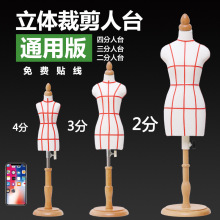 宠物模特架制衣教学人台二分穿针引线迷你小人道具女娃娃