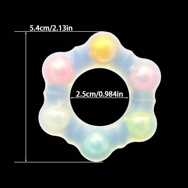 Luminous Liquid Silicone Locking Ring, Manual Delay Cock Ring for Men — detail image 9