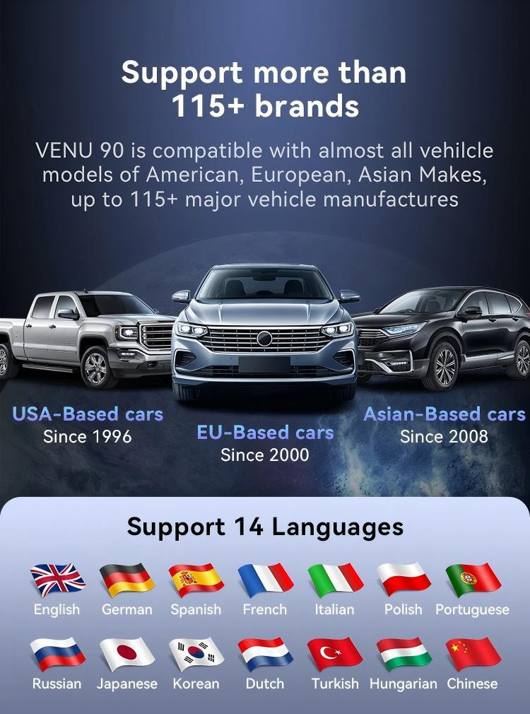 Star Card Venu 90 Tire Pressure Matching Device Tpms Car Tire Pressure Diagnostic Tool Sensor Activation Programming Learning