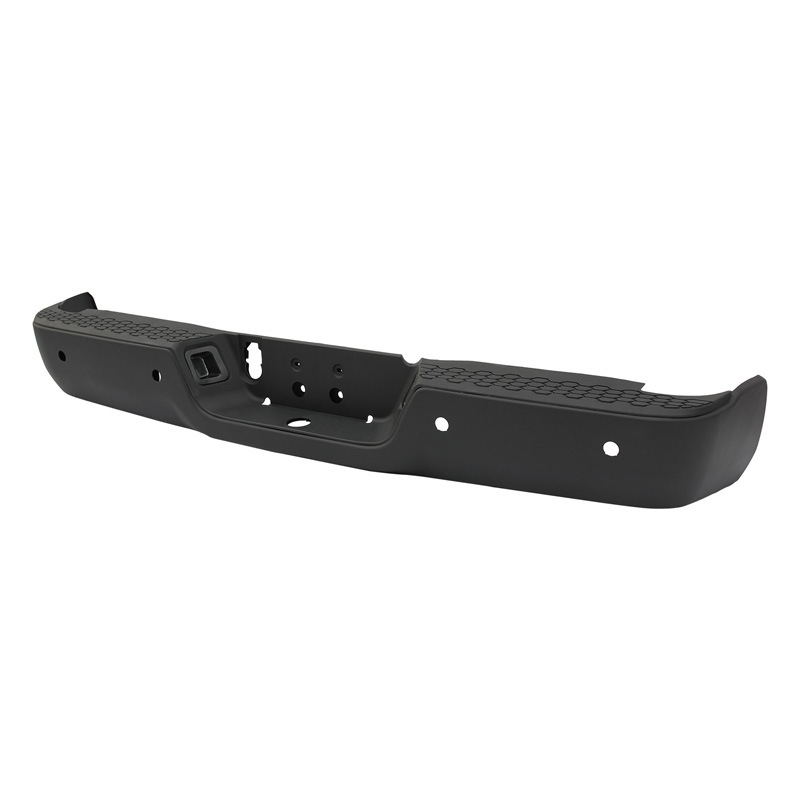 Adecuado para el parachoques trasero de Dodge Ram1500 2009-2018, modelo original Ram en color negro con orificio para radar.