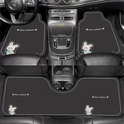 Universal Foot Pad — Wear-Resistant Mats, Available for Wholesale - blue-butterfly-rabbit-twist-front-foot-pad-5065cm-crystal-velvet-leaflet
