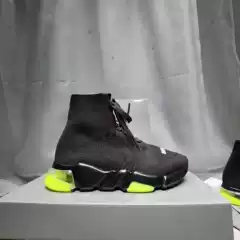 High-Top Paris Elastic Socks Shoes 2024 Spring and Summer New Versatile Slimming Look Breathable Heightening Couple Sports Shoes
