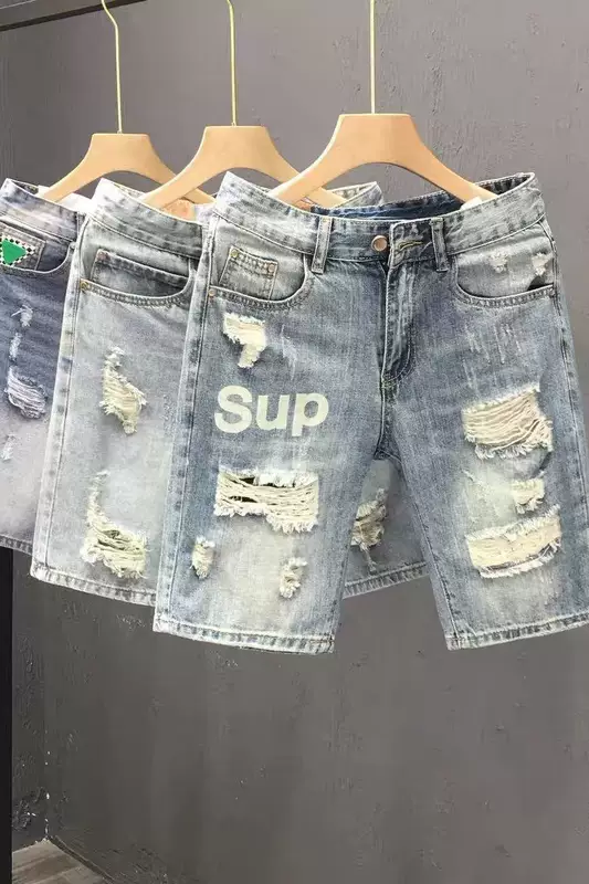 Denim skirt, summer shorts, trend trousers for leisure, oversize