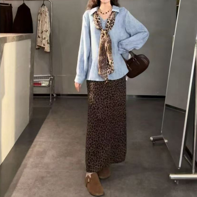 衬衫女设计感小众秋款气质高级感宽松百搭长袖上衣女+马甲套装子|undefined