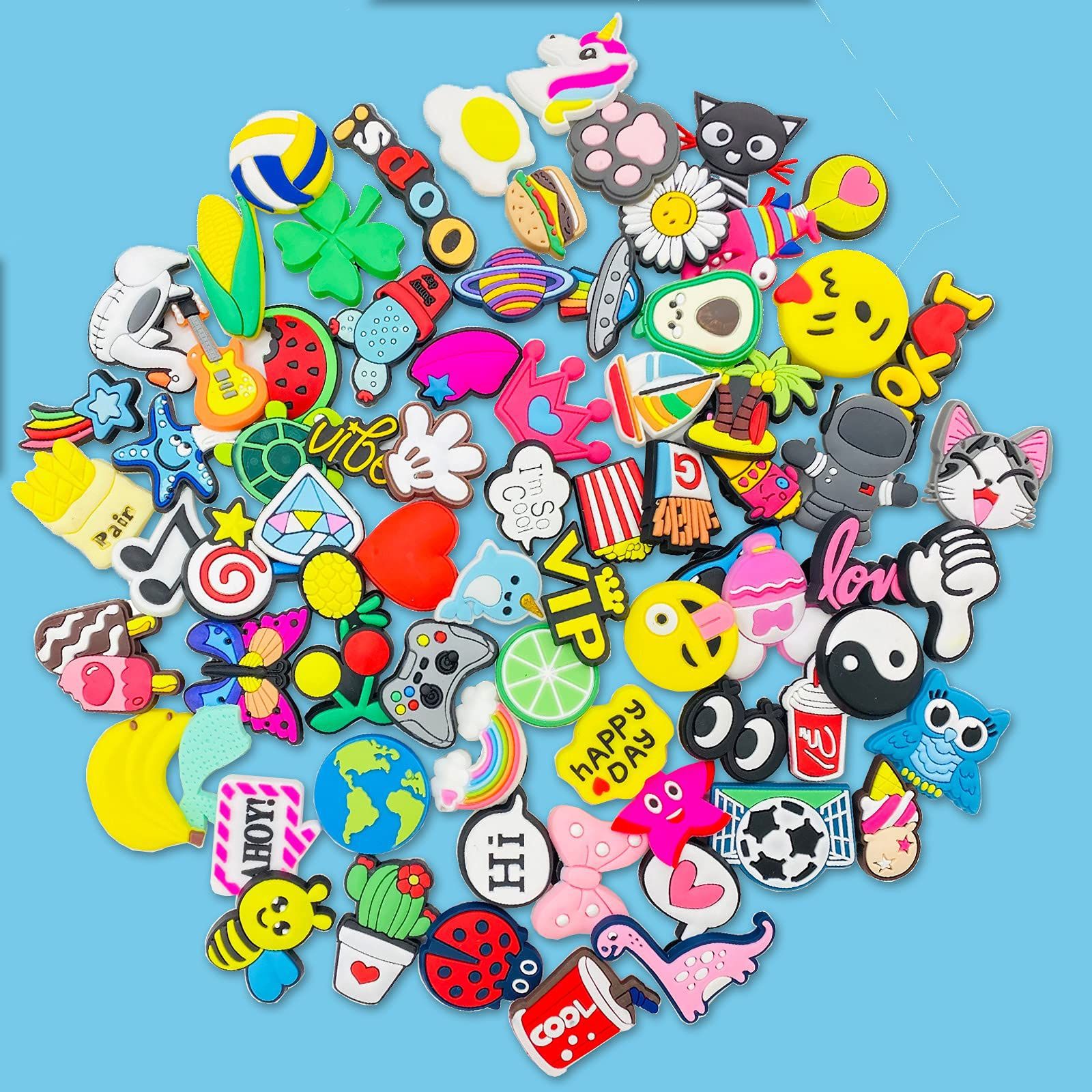 Agujero zapatos flor zapato hebilla 100 accesorios del zapato PVC goma suave DIY zapatos accesorios zapato hebilla joyería inferior hebilla accesorios del zapato