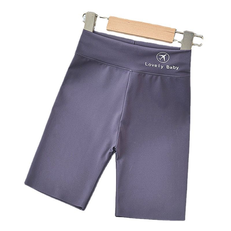 Pantalones de tiburón de cinco puntos para niñas pantalones de yoga de desgaste exterior de cintura alta delgada de verano para niños medianos y grandes leggings Barbie para niños pantalones cortos