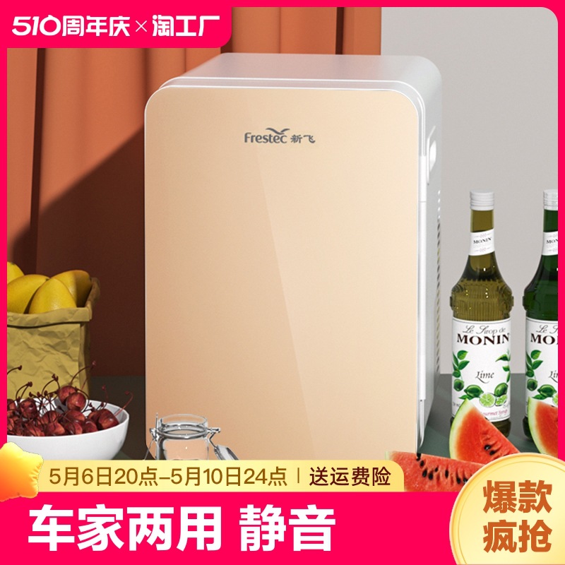 新飞12L车载迷你小冰箱小型家用租房用制冷藏宿舍寝室化妆品单人